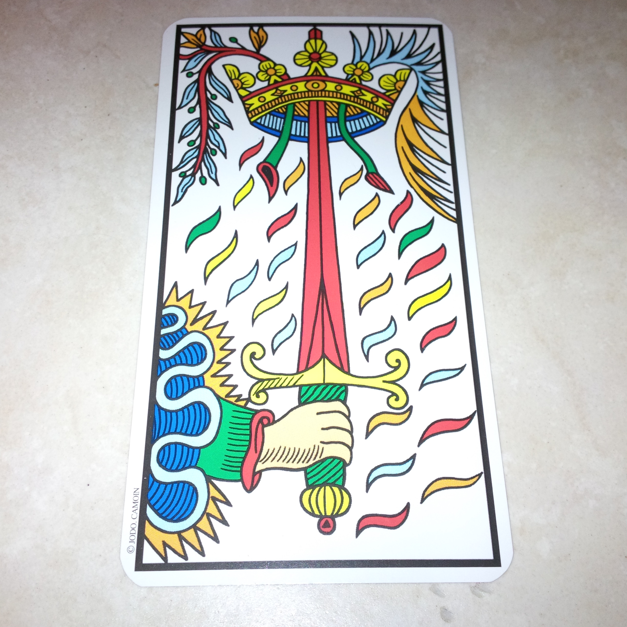 Ace of Swords Camoin-Jodorowsky Tarot de Marseille
