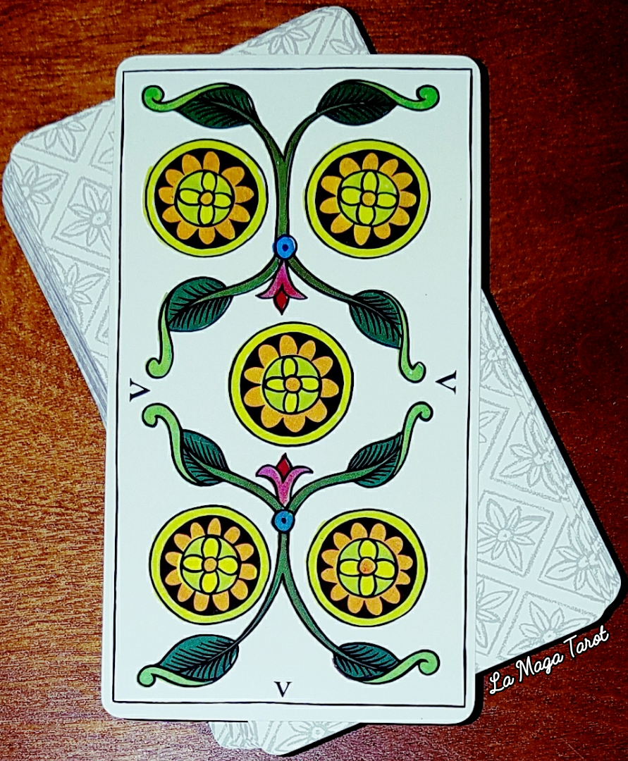 The Spanish Tarot 5 of coins