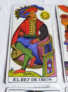 The king of coins The Spanish Tarot