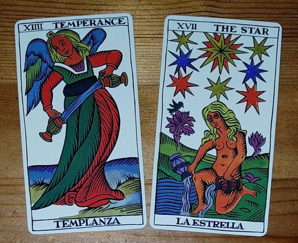 Temperance The Star Major Arcana Tarot