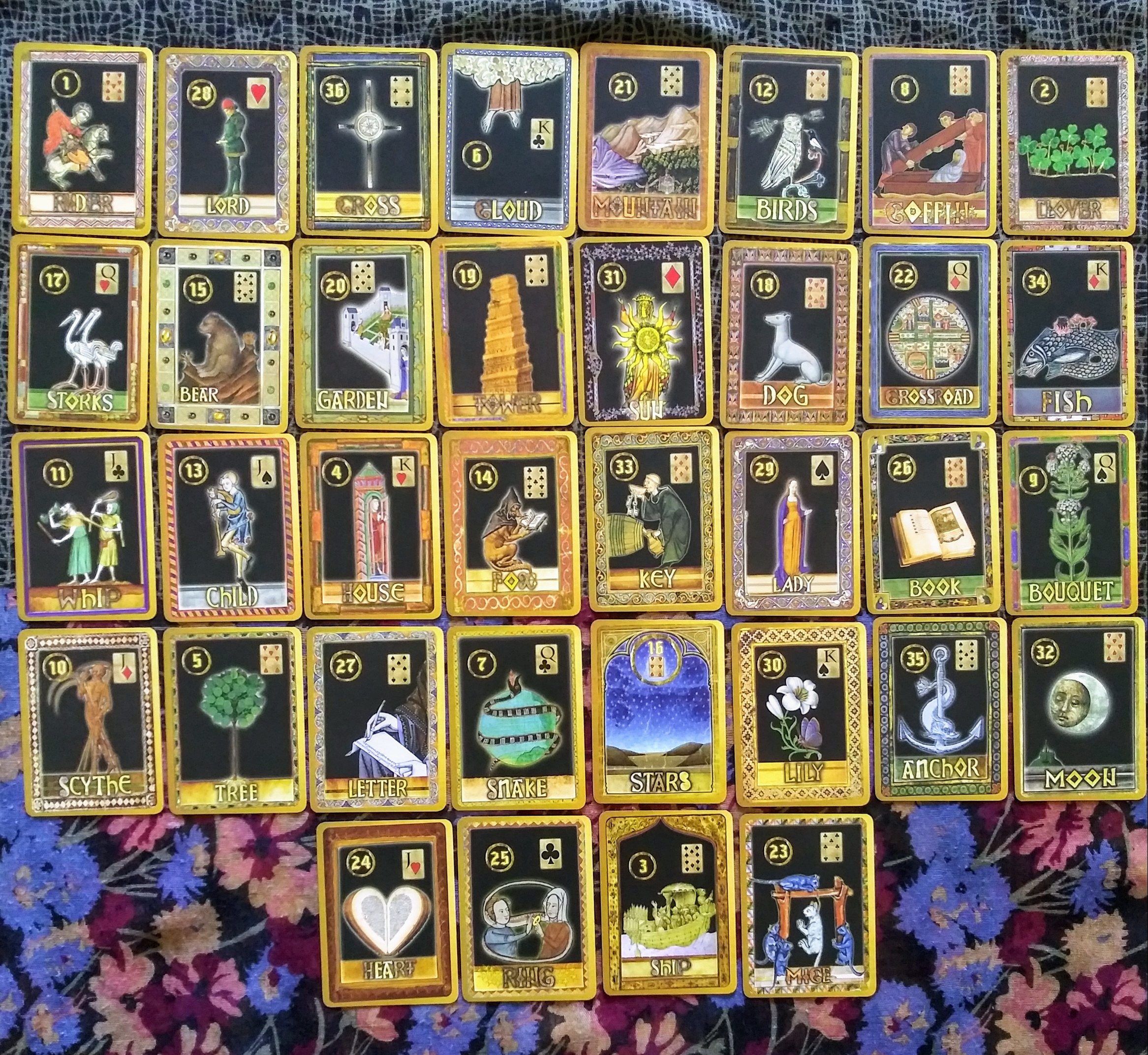 The Friar's Delight Lenormand Rabbits Moon Tarot Lennie Decks